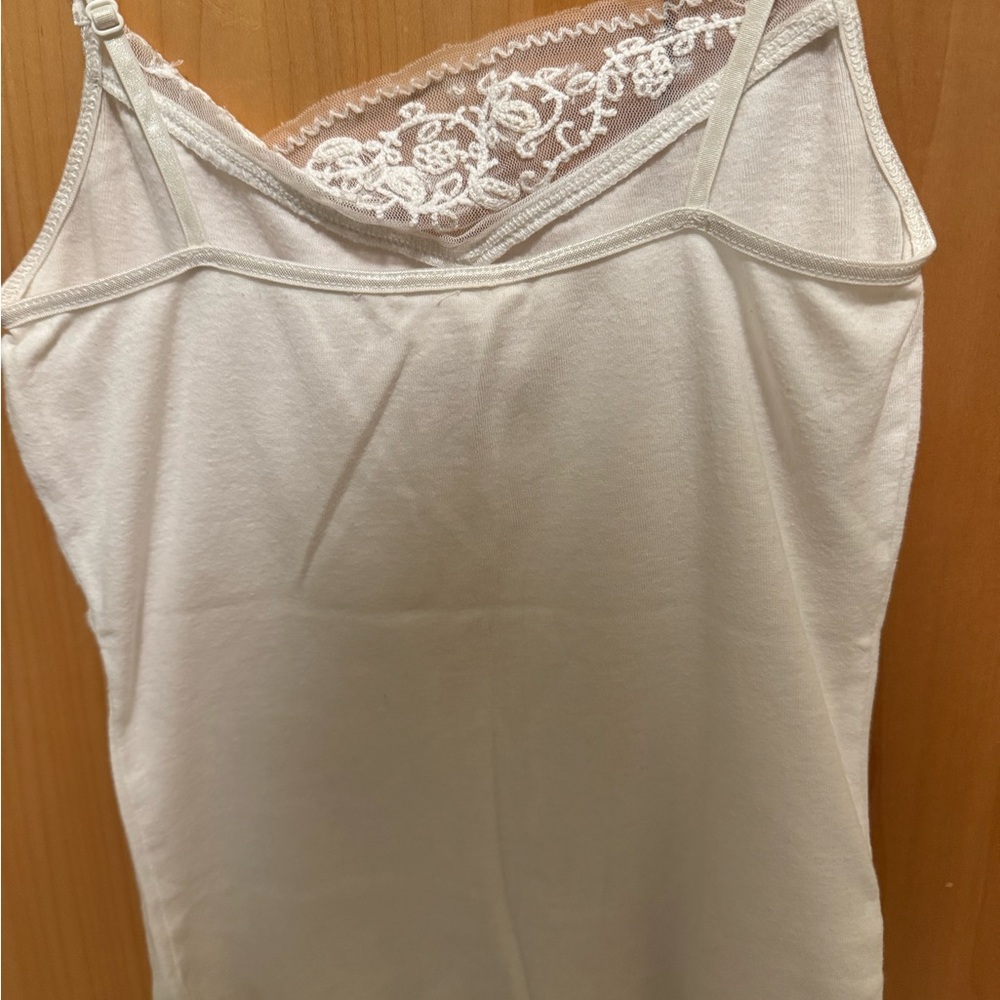 Abercrombie & Fitch Cream Lace-Trim Camisole Tank Top - Picture 4 of 4